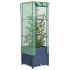 Strat înălțat cu husă de seră, aspect ratan, 80x40x123 cm GartenMobel Dekor
