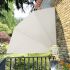 Copertină laterală pliabilă de balcon, crem, 140x140 cm GartenMobel Dekor