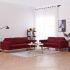 Set de canapele, 2 piese, crem, material textil GartenMobel Dekor