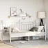 Cadru de pat daybed Alb 107x203 cm Oțel GartenMobel Dekor