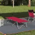 Pat pliabil pentru camping cu geantă de transport model de frunze 600D Oxford GartenMobel Dekor