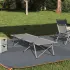 Pat pliabil pentru camping cu geantă de transport model de frunze 600D Oxford GartenMobel Dekor