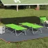 Pat pliabil de camping Verde închis GartenMobel Dekor