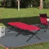 Pat Pliant pentru Soare cu Geantă de Transport Galben Amy 600D Oxford Fabric GartenMobel Dekor