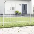 Gard de Grădină 3 pcs Gri 5,1 x 1,2 m Oțel acoperit cu pulbere GartenMobel Dekor
