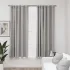 Draperii opace aspect in, cârlige, 2 buc., antracit, 140x175 cm GartenMobel Dekor