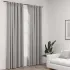 Draperii opace aspect in, cârlige, 2 buc., antracit, 140x225 cm GartenMobel Dekor