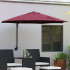 Umbrelă Cantilever Bej Poliester, Aluminiu Mare Pliabilă GartenMobel Dekor