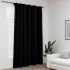Draperie opacă, aspect de in, gri, 290 x 245 cm, cu cârlige GartenMobel Dekor
