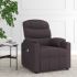 Fotoliu de masaj electric rabatabil, crem, textil GartenMobel Dekor