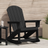 Scaun de Balamuc Adirondack Alb 73.5x92x90 cm HDPE GartenMobel Dekor