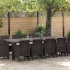 Set de masă pentru grădină 11 pcs Antracit și crem Mare GartenMobel Dekor