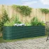 Bază de Grădină Ridicată Verde 320x80x81 cm din Oțel Galvanizat GartenMobel Dekor