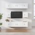 Set dulap TV, 8 piese, stejar fumuriu, lemn prelucrat GartenMobel Dekor