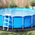 Capac Rotund Piscină Negru Plastic Ø 458 cm Capac Piscină GartenMobel Dekor
