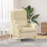 Fotoliu Modern Crem Țesătură și Lemn Mediul Fotoliu Crem GartenMobel Dekor