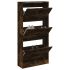 Pantofar cu 4 sertare rabatabile, stejar fumuriu, 60x34x187,5cm GartenMobel Dekor