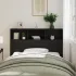 Capitonaj Cabinet - Stejar Negru, 140x19x103.5 cm, Fabricat din Lemn Prelucrat GartenMobel Dekor