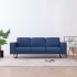 Canapea cu 3 locuri, gri deschis, material textil  GartenMobel Dekor