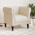 Fotoliu Chesterfield gri deschis, material textil GartenMobel Dekor