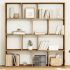 Bibliotecă/separator cameră stejar fumuriu 102x29x103,5 cm lemn GartenMobel Dekor
