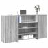 Birou de recepție Gri beton 200x50x103,5 cm Lemn prelucrat GartenMobel Dekor