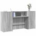 Birou de recepție alb 200x50x103,5 cm din lemn prelucrat GartenMobel Dekor