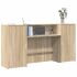 Birou de recepție alb 200x50x103,5 cm din lemn prelucrat GartenMobel Dekor