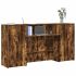Birou de recepție alb 200x50x103,5 cm din lemn prelucrat GartenMobel Dekor