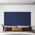 Panouri de perete, 12 buc., albastru, 60x15 cm, textil, 1,08 m² GartenMobel Dekor