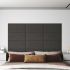 Panouri de perete 12 buc. gri închis 90x15 cm textil 1,62 m² GartenMobel Dekor