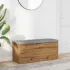 Bancă de depozitare, alb , 102x42x45 cm, lemn prelucrat GartenMobel Dekor