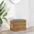 Bancă de depozitare, stejar fumuriu, 62x42x45 cm lemn prelucrat GartenMobel Dekor