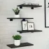 Plăci pentru Bibliotecă 4 buc Negru Stejar 40x20x1.5 cm Lemn Compus GartenMobel Dekor