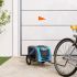 Remorcă bicicletă animale companie, roșu/gri textil oxford/fier GartenMobel Dekor