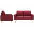 Set de canapele, 2 piese, crem, material textil GartenMobel Dekor