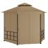 Pavilion cu pereți laterali, antracit, 3,1x2,7 m GartenMobel Dekor