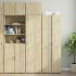Dulap depozitare slim alb 50x42,5x225 cm lemn prelucrat GartenMobel Dekor