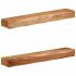 Rafturi de perete 2 buc 40x17x8 cm din lemn masiv de salcâm GartenMobel Dekor