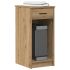 Suport turn computer cu sertar gri beton 35x45x77 cm GartenMobel Dekor
