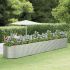 Jardinieră argintiu 510x140x68 cm oțel vopsit electrostatic GartenMobel Dekor