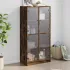 Dulap înalt cu uși, gri sonoma, 68x37x142 cm, lemn compozit GartenMobel Dekor