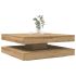 Măsuță cafea rotativă 360 grade, sonoma gri 90x90x34,5 cm GartenMobel Dekor