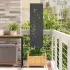 Panou Decorativ de Grădină Negru 32 x 140 cm GartenMobel Dekor