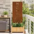 Panou Decorativ de Grădină Ruginit 50 x 140 cm GartenMobel Dekor