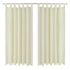 Draperii micro-satin cu bride, 2 buc, 140 x 175 cm, bej GartenMobel Dekor