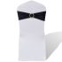 Fundă elastică decorativă scaun, cataramă diamante, crem, 25 buc. GartenMobel Dekor
