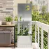 Ghiveci de Grădină cu Panou Decorativ Ruginit 50 x 140 cm GartenMobel Dekor