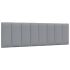 Pernă tăblie de pat, gri deschis, 200 cm, material textil GartenMobel Dekor