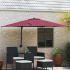 Parasol de Grădină Antracit 248.5 x 247.5 x 160 cm țesătură GartenMobel Dekor